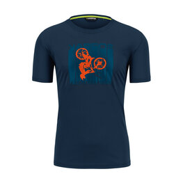 KARPOS Kolesarska  majica s kratkimi rokavi - VAL FEDERIA - črna