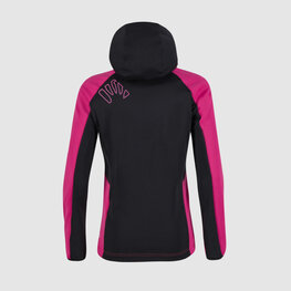 KARPOS Kolesarska  vetru odporna jakna - LAVAREDO WINTER KIDS - rožnata/črna