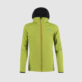 KARPOS Kolesarska  vetru odporna jakna - LAVAREDO WINTER KIDS - zelena/črna