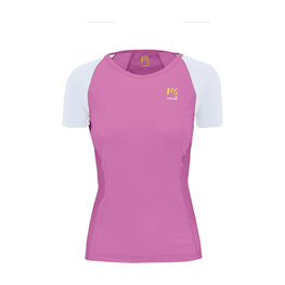 KARPOS Kolesarska  majica s kratkimi rokavi - LAVAREDO EVO W - rožnata/bela