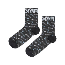 KARPOS Kolesarske klasične nogavice - GREEN FIRE - večbarvno/črna