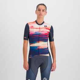SPORTFUL Kolesarski dres s kratkimi rokavi - PETER SAGAN JERSEY - modra/bež