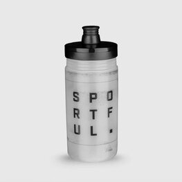 SPORTFUL Kolesarska steklenica za vodo - BOTTLE 550ML - prosojna/črna