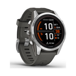 GARMIN pametna ura - FENIX 7S PRO SOLAR - antracit/srebrna
