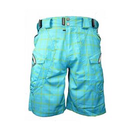 HAVEN Kolesarske kratke hlače brez naramnic - CUBES II - modra