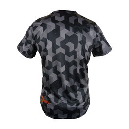 HAVEN Kolesarski dres s kratkimi rokavi - CUBES NEO SHORT - črna/rdeča