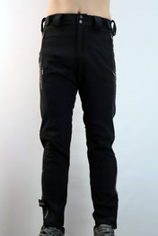 HAVEN Kolesarske dolge hlače brez naramnic - RAINBRAIN LONG - črna/siva