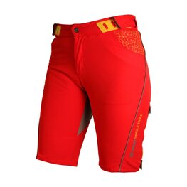 HAVEN Kolesarske kratke hlače brez naramnic - SINGLETRAIL WMS - rdeča