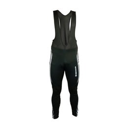 HAVEN Kolesarske dolge hlače z naramnicami - ISOLEERA - črna/bela