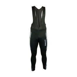 HAVEN Kolesarske dolge hlače z naramnicami - ISOLEERA - črna/bela