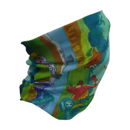 HAVEN Kolesarski grelnik vratu - DINO KIDS - večbarvno