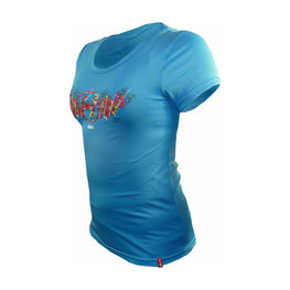 HAVEN Kolesarski dres s kratkimi rokavi - AMAZON II SHORT - modra/rožnata