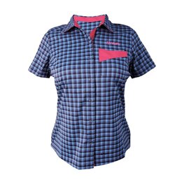 HAVEN srajca - AGNESS SLIMFIT - modra/rožnata