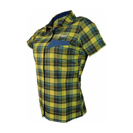 HAVEN srajca - AGNESS SLIMFIT - modra/rumena