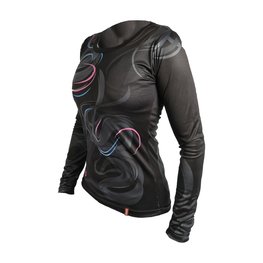 HAVEN Kolesarski dres z dolgimi rokavi poletni - ENERGY CRAZY LONG - črna