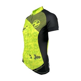 HAVEN Kolesarski dres s kratkimi rokavi - SINGLETRAIL NEO WOMEN - zelena/črna