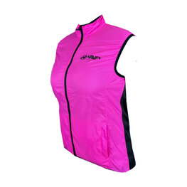 HAVEN Kolesarski brezrokavnik - FEATHERLITE BREATH - rožnata/črna