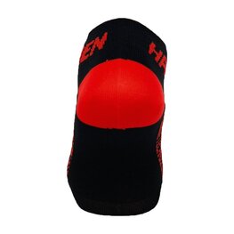 HAVEN Kolesarske nizke nogavice - SNAKE SILVER NEO 2PAK - črna/rdeča