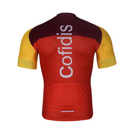 BONAVELO Kolesarski dres s kratkimi rokavi - COFIDIS 2025 - rdeča/rumena