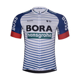 BONAVELO Kolesarski dres s kratkimi rokavi - BORA 2026 - bela/večbarvno
