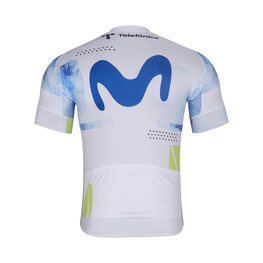 BONAVELO Kolesarski dres s kratkimi rokavi - MOVISTAR 2026 - bela/modra