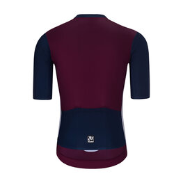 HOLOKOLO Kolesarski dres s kratkimi rokavi - TECHNICAL  - bordo/siva