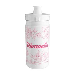 RIVANELLE Kolesarska steklenica za vodo - HYDRA 550 ml - bela/rožnata