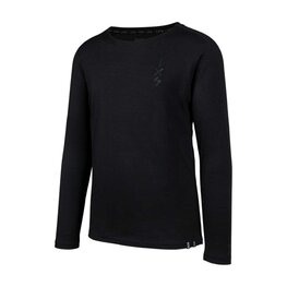 IXS Kolesarski dres z dolgimi rokavi poletni - FLOW MERINO LS - črna