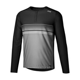 IXS Kolesarski dres z dolgimi rokavi poletni - FLOW LITE 1.0 - črna/siva
