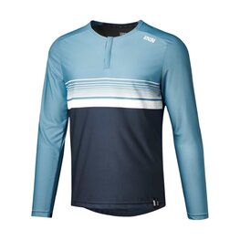 IXS Kolesarski dres z dolgimi rokavi poletni - FLOW LITE 1.0 - modra