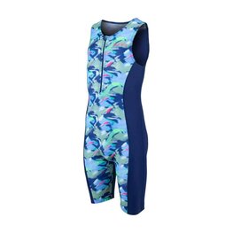 ZONE3 Kolesarski kombinezon - KID'S DIGITAL PRINT TRISUIT  - modra