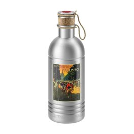 ELITE Kolesarska steklenica za vodo - VINTAGE ALU 600 - srebrna