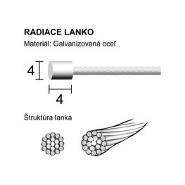 LONGUS vrvica za prestavljanje - SHIFT - srebrna