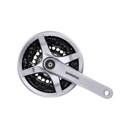 SHIMANO gonilke in verižniki - TOURNEY TY501 170mm 42/34/24 - srebrna