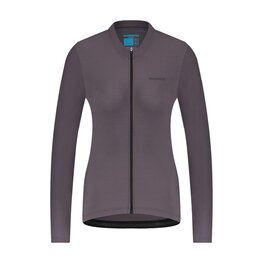 SHIMANO Kolesarski dres z dolgimi rokavi zimski - ELEMENT LONG - vijolična