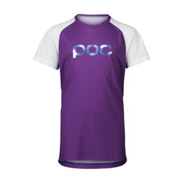 POC Kolesarski dres s kratkimi rokavi - ESSENTIAL MTB - vijolična/bela