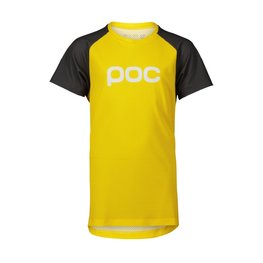 POC Kolesarski dres s kratkimi rokavi - ESSENTIAL MTB - rumena/siva
