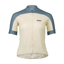 POC Kolesarski dres s kratkimi rokavi - ESSENTIAL ROAD LOGO W - bež/modra