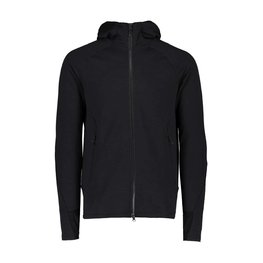POC pulover - MERINO ZIP HOOD - črna