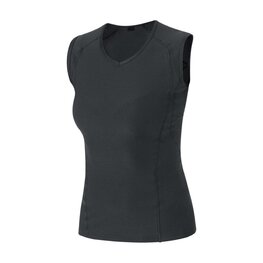 GORE Kolesarska  majica brez rokavov - BASE LAYER - črna