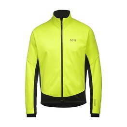 GORE Kolesarska  podaljšana jakna - C3 WINDSTOPPER® - rumena/črna