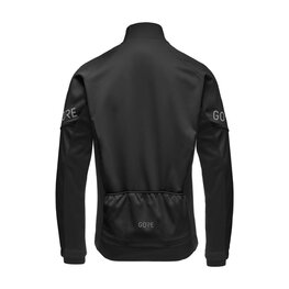 GORE Kolesarska  podaljšana jakna - C3 WINDSTOPPER® - črna
