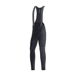 GORE Kolesarske dolge hlače z naramnicami - C3 THERMO - črna