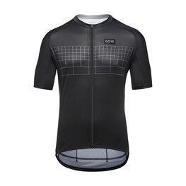 GORE Kolesarski dres s kratkimi rokavi - GRID FADE 2.0 - črna/siva