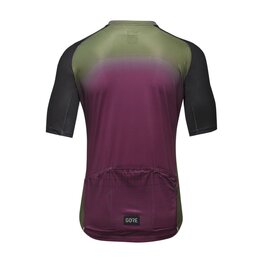 GORE Kolesarski dres s kratkimi rokavi - GRID FADE 2.0 - zelena/vijolična