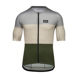 GORE Kolesarski dres s kratkimi rokavi - SPIRIT STRIPES - svetlo modra/zelena