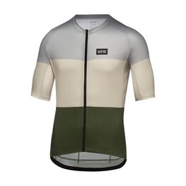 GORE Kolesarski dres s kratkimi rokavi - SPIRIT STRIPES - svetlo modra/zelena