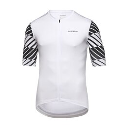 GORE Kolesarski dres s kratkimi rokavi - SWIFTRIDE OPTICAL - bela/črna
