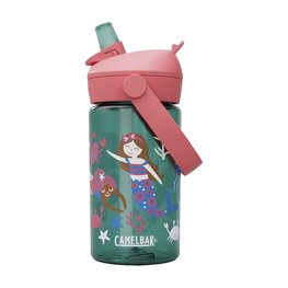 CAMELBAK Kolesarska steklenica za vodo - THRIVE FLIP STRAW KIDS 0,4l - zelena/rožnata