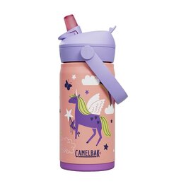CAMELBAK Kolesarska steklenica za vodo - THRIVE FLIP STRAW KIDS VSS 0,35 L - oranžna/večbarvno